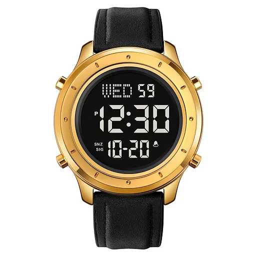 Skmei 1864LGDBK Gold-Black Leather