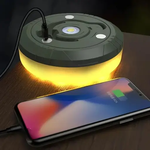 Кемпінговий туристичний ліхтар з гірляндою росою і магнітом 20 м USB (478698-Prob) Теплий білий - фото 4