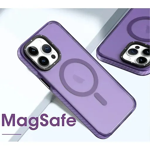 Чехол-накладка DK для Apple iPhone 12 Pro Max MagSafe Composite Matte (deep purple) - фото 4