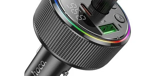 ФМ-передатчик адаптер HOCO E82 Guerrero FM-трансмиттер модулятор 30W с подсветкой - фото 4