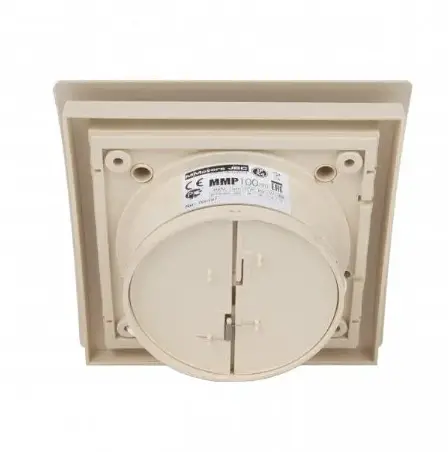 Декоративный малошумный сверхтонкий вентилятор MMotors MMP 100, бежевый 90 м3/ч с обратным клапаном - фото 3