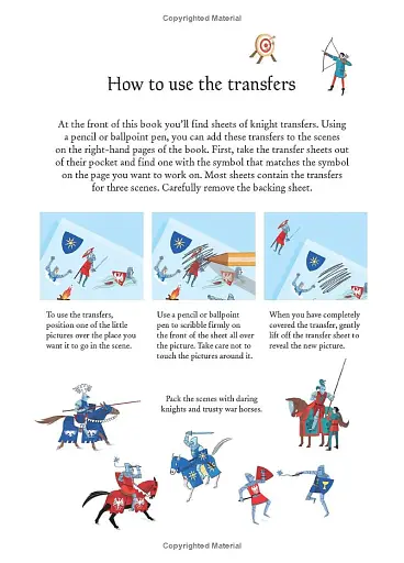 Knights. Little Transfer Book - фото 4