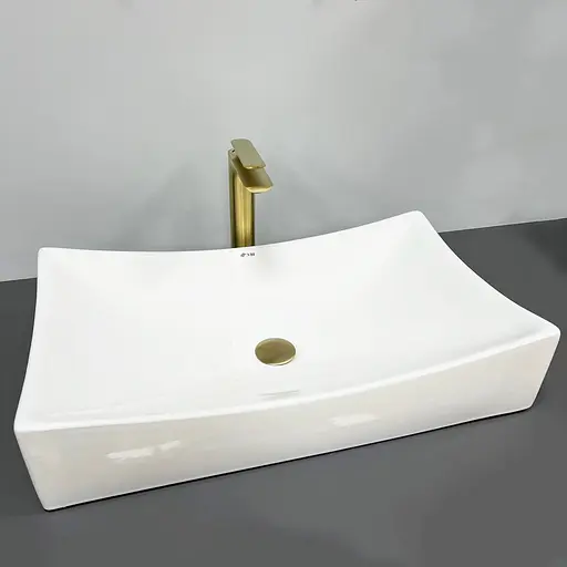 Умивальник VBI Viareggio M white накладний VBI-016202, Білий - фото 3