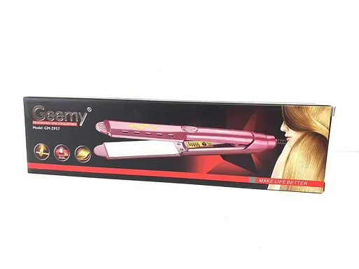 Професійна плойка щипці-гофре для прикореневого об'єму волосся Gemei 2957 велике гофре кераміка - фото 10