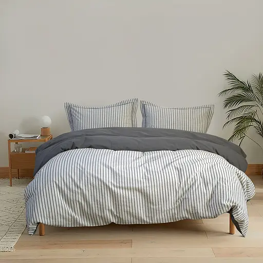 Постельное белье Lotus Home Timeless антрацит семейный (svt-2000022350204) - фото 2