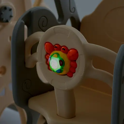 Дитяча гірка-гойдалка BAMBI WM19083A-4 з баскетбольним кільцем, ш148-г180-в110см, синя - фото 6