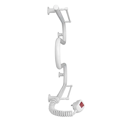 Полотенцесушитель Laris Змеевик 25 ЧК3 500x500 с 2-мя полочками 75201037 - фото 3