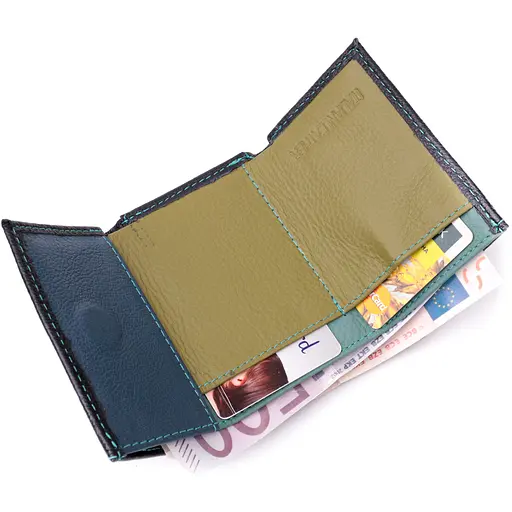 Кожаный женский кошелек ST Leather 9.5х8х2 см acs0028413 - фото 4