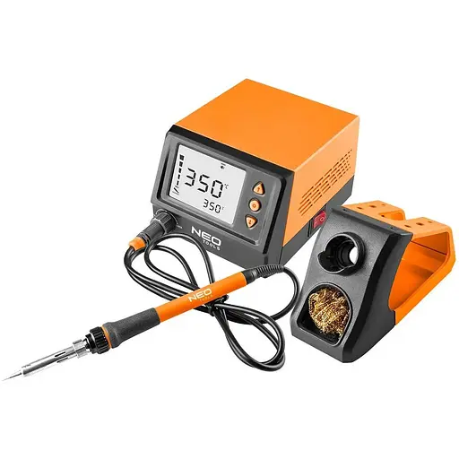 Neo Tools Паяльна станція SL1, 60Вт, 180-450 °С, РК-дисплей, ESD захист, автоматичне відключення