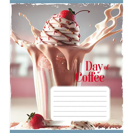 Тетрадь общая День с кофе 048-600193L-1 в линию, 48 листов