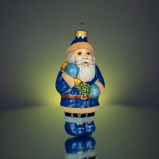 Ялинкова прикраса Різдвяні історії Миколайчик зимовий скло (4820001128222) - фото 2