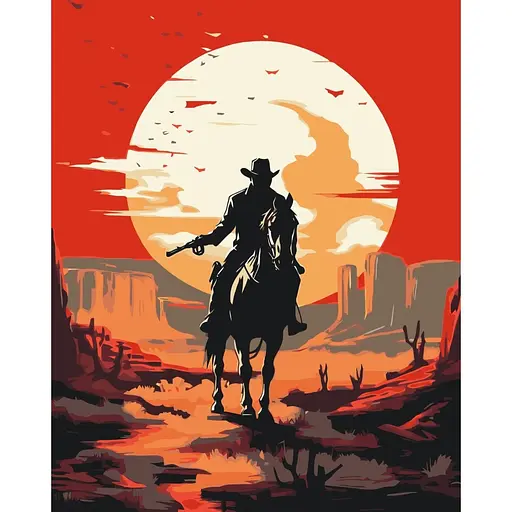 Картина по номерам "Вестерн" 10153-AC 40х50 см