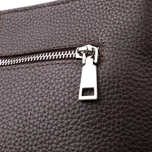 Стильна сумка через плече для чоловіків із натуральної шкіри GRANDE PELLE 26х27х6 см sum0027509 - фото 6