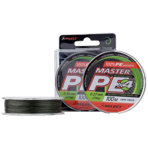 Шнур Select Master PE 100 м (темн.-зел.) 0.32 мм 37 кг