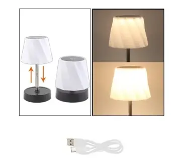 Бездротова сенсорна настільна лампа ZJ329B з регулюванням яскравості - фото 2