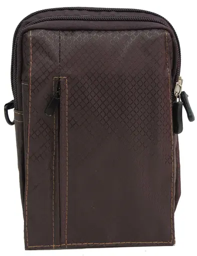 Невелика чоловіча сумка для носіння на плечі або коричневій ремені Nobrand 12х17х4 см sum0023996 - фото 15