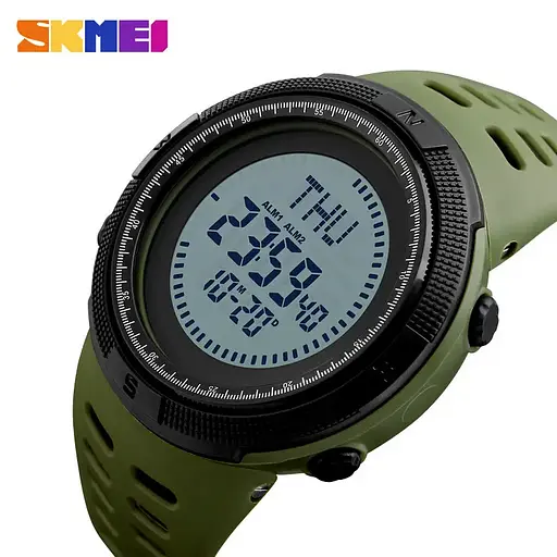 Годинник чоловічий спортивний з компасом Skmei 1254 Compass (Зелений) - фото 5