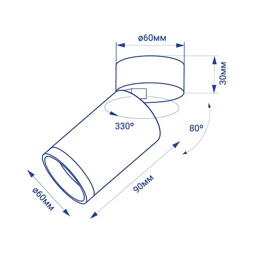 Спот Feron ML180 під лампу чорний - фото 3