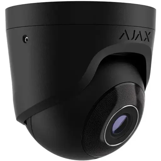 Проводная охранная IP-камера Ajax TurretCam 5 Мп (5 Мп/2,8 мм) Black - фото 1