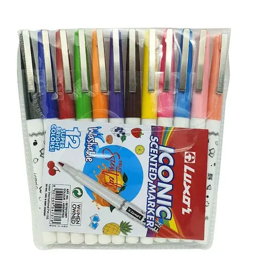 Набор маркеров для ткани "Fabric Marker" Luxor 33300/10wt на водной основе - фото 1