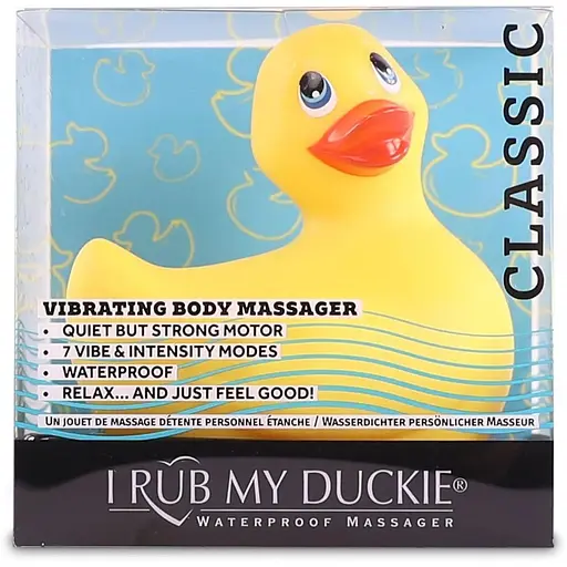 Вибромассажер уточка I Rub My Duckie Classic Yellow v2.0 скромняжка - фото 4