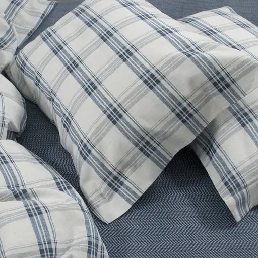 Постельное белье Lotus Home Фланель - Bella синий евро (svt-2000022349079) - фото 5