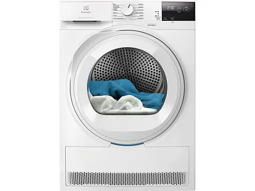 Electrolux Сушильна машина тепловий насос, 8кг, A++, 64см, дисплей, білий - фото 1