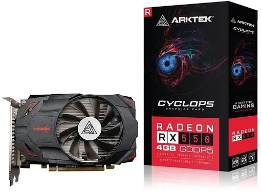 Видеокарта Arktek AMD Radeon RX 550 4Gb (AKA550D5S4GH1) (GDDR5, 128 bit, PCI-E 3.0 x16) - фото 3
