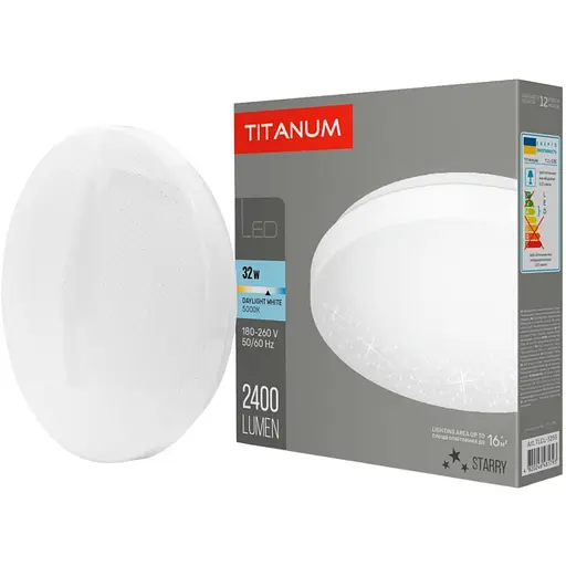 Уценка. Светильник настенно-потолочный Titanum LED 32W 5000K Звездное небо (TLCL-325S) - фото 1
