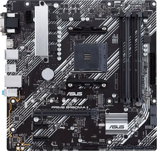 Материнская плата Asus B450M-A II Prime Socket AM4 (PRIME B450M-A II) Б/У - фото 1