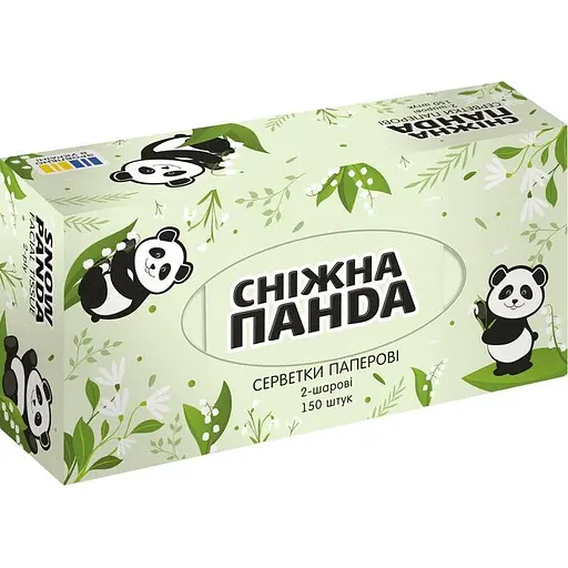 Серветки косметичні Сніжна Панда  в асортименті 150 шт. - фото 5