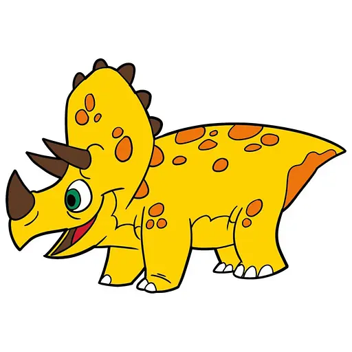 Роспись по холсту "Трицератопсик" Art Craft 15058-AC 25х30 см - фото 1