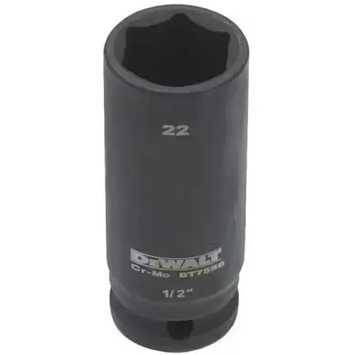 Головка торцевая DeWalt Impact удлиненная 1/2" х 22 мм (DT7556)