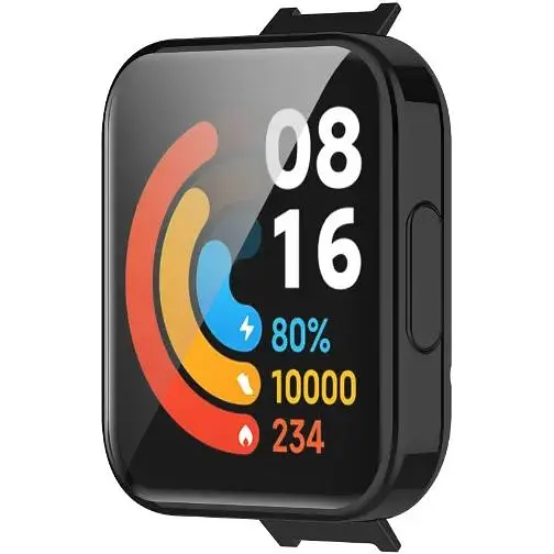 Чехол-накладка DK Silicone Face Case для Xiaomi Redmi Watch 2 Lite (black) - фото 2