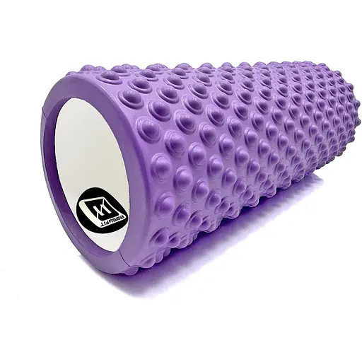 Массажный ролик EasyFit Grid Roller Light 33 см Фиолетовый (EF-2016-V) - фото 1