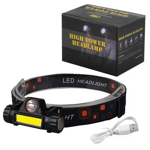 Ліхтар налобний акумуляторний з магнітом High Power HeadLamp