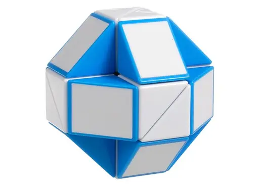 Змійка Рубіка біло-блакитна в коробці (Smart Cube Snake Blue) (SCT401) - фото 2