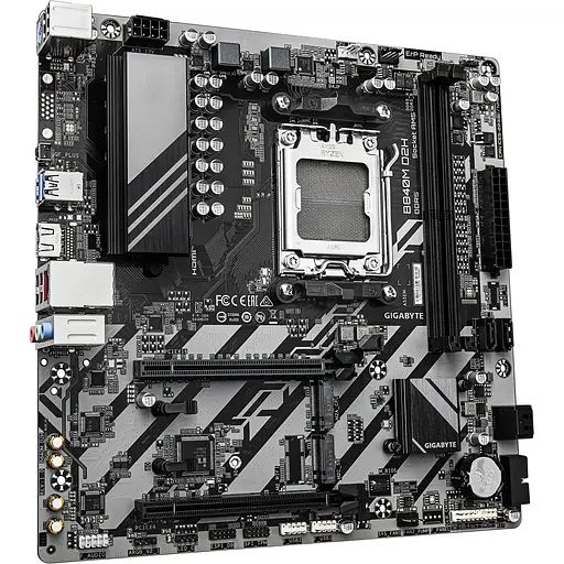 Материнська плата Gigabyte B840M D2H sAM5 B840 2xDDR5 M.2 HDMI mATX - фото 2
