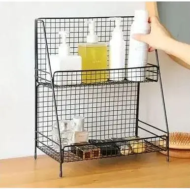 Сушарка для посуду (полиця) Ringel Raum, двоярусна, залізна, 30х15.5х34 см, чорна (RG-025b) - фото 3