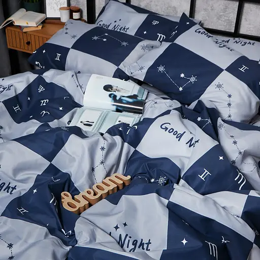 Комплект постельного белья Moon&Star Микросатин Premium Zodiac Dream Двуспальный 175х210 наволочки 2х70х70 - фото 3