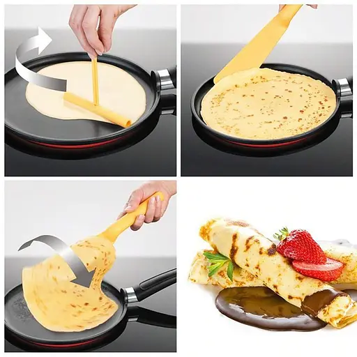 Лопатка для блинов с распределителем теста, A-plus Оранжевый 86255 - фото 6