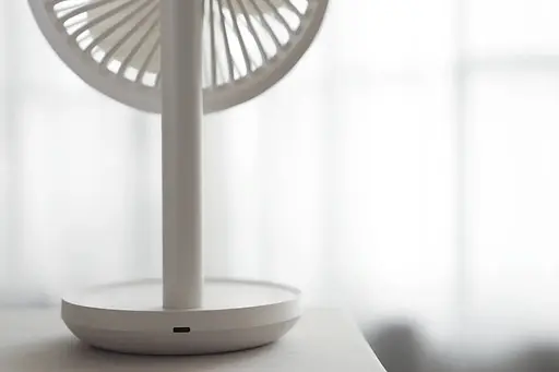 Вентилятор портативный Xiaomi JIPIN JP-F05 на встроенном акб 4000mAh белый - фото 5