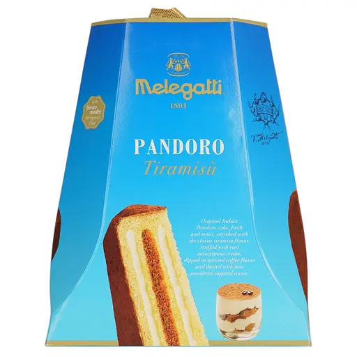 Кекс Melegatti Pandoro Tiramisu з кремом тірамісу 750 г - фото 1