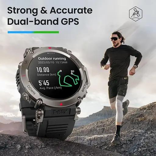 Смарт-годинник Amazfit T-Rex Ultra Abyss Black - фото 7