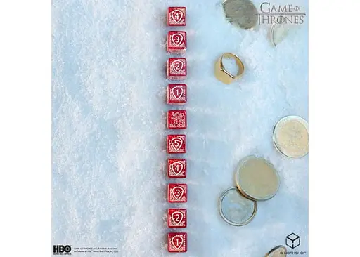 Набор кубиков Game of Thrones. Lannister 10xD6 Dice Set (10 шт.) (GOT/00190166/2025/2/B) - фото 5