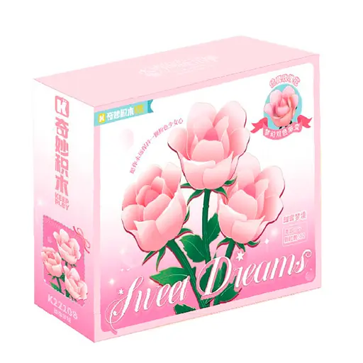 Конструктор Рожеві троянди, K22108, 93 деталі