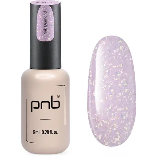 Гель PNB Strong Iron Gel Pink Diamond 8 мл - фото 1