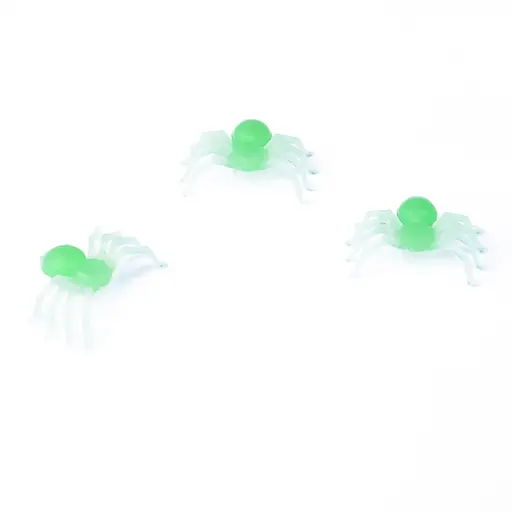 Набор светящихся в темноте пластиковых пауков Хэллоуин 50 шт, IDEA12-HOL20