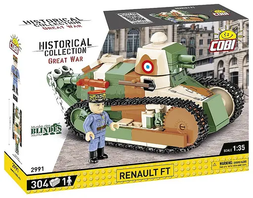 Конструктор COBI танк 1:35 RENAULT FT 2991