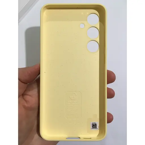 Оригинальный силиконовый чехол Samsung Silicone Case для Samsung Galaxy S24 FE Yellow EF-PS721CYEGWW - фото 5